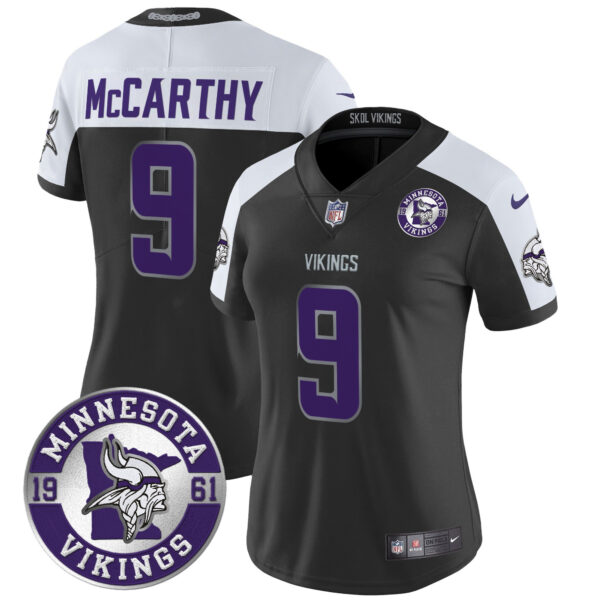 Women's Minnesota Vikings 2024 Vapor Limited Jersey - Est. 1961 Patch - All Stitched - Image 23