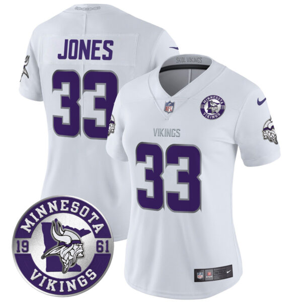 Women's Minnesota Vikings 2024 Vapor Limited Jersey - Est. 1961 Patch - All Stitched - Image 5