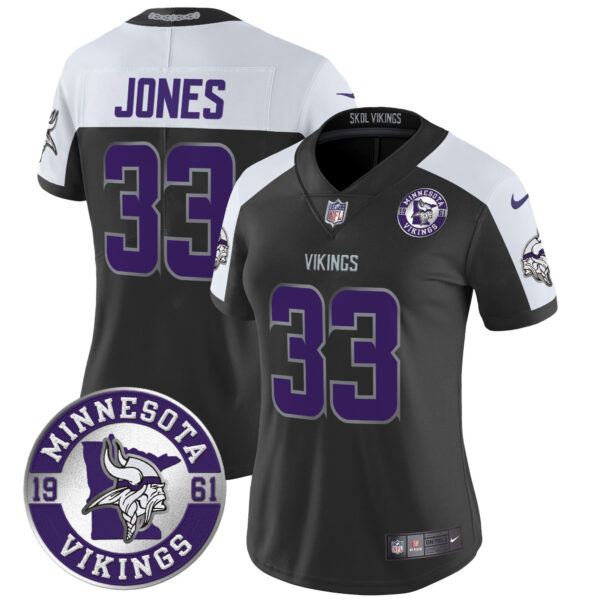 Women's Minnesota Vikings 2024 Vapor Limited Jersey - Est. 1961 Patch - All Stitched - Image 25