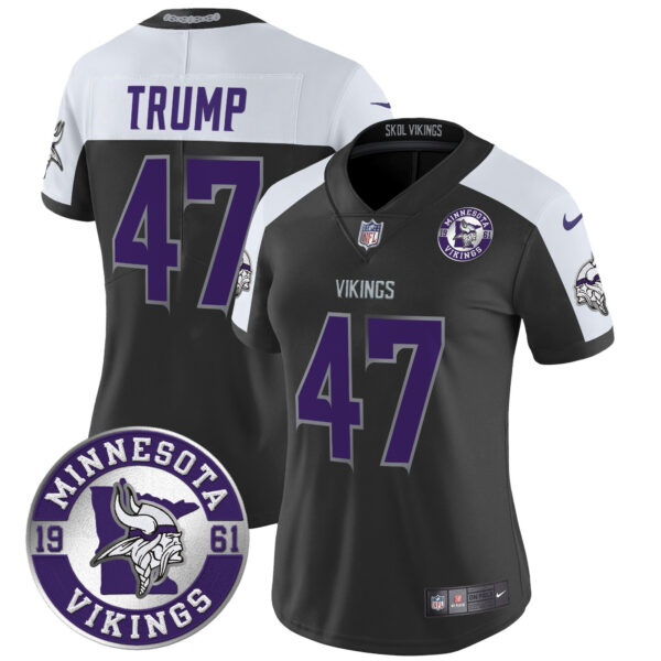 Women's Minnesota Vikings 2024 Vapor Limited Jersey - Est. 1961 Patch - All Stitched - Image 30