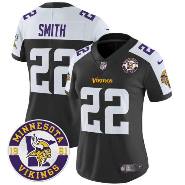 Women's Minnesota Vikings 2024 Vapor Limited Jersey V2 - Est. 1961 Patch - All Stitched - Image 16