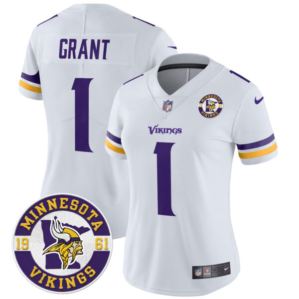 Women's Minnesota Vikings 2024 Vapor Limited Jersey V2 - Est. 1961 Patch - All Stitched - Image 33