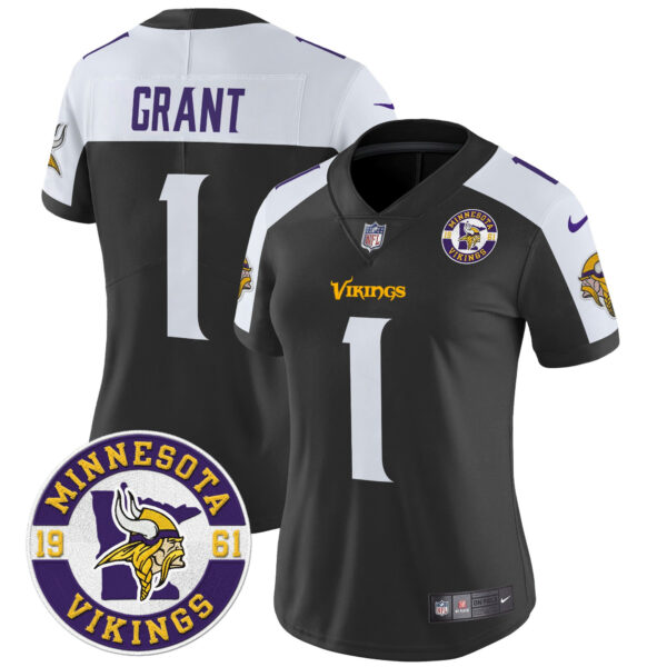 Women's Minnesota Vikings 2024 Vapor Limited Jersey V2 - Est. 1961 Patch - All Stitched - Image 15