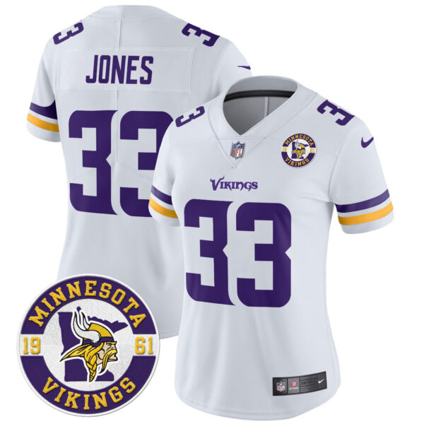 Women's Minnesota Vikings 2024 Vapor Limited Jersey V2 - Est. 1961 Patch - All Stitched - Image 32