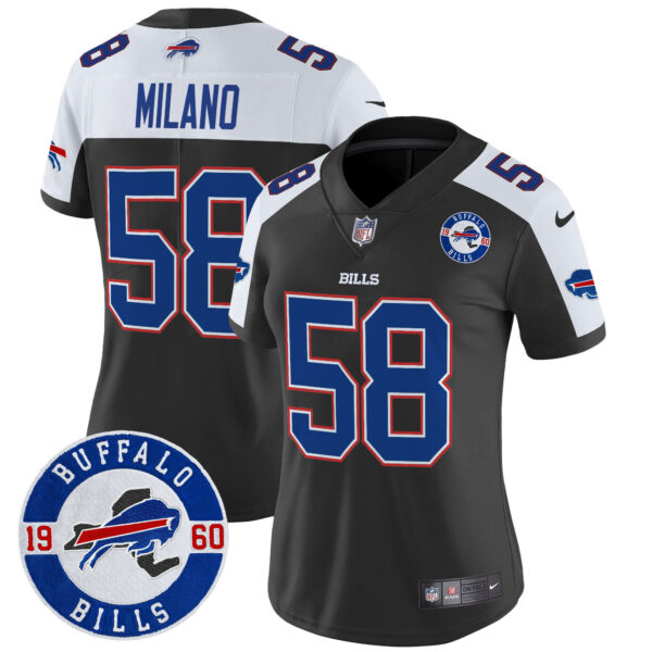 Women's Buffalo Bills 2024 Vapor Limited Jersey - Est. 1960 Patch - All Stitched - Image 4