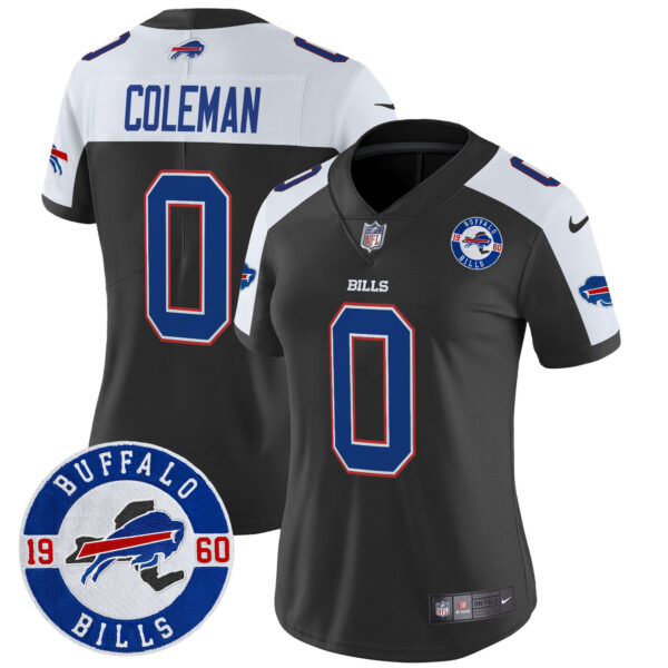 Women's Buffalo Bills 2024 Vapor Limited Jersey - Est. 1960 Patch - All Stitched - Image 6