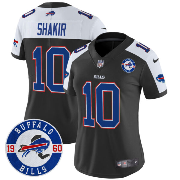 Women's Buffalo Bills 2024 Vapor Limited Jersey - Est. 1960 Patch - All Stitched - Image 7