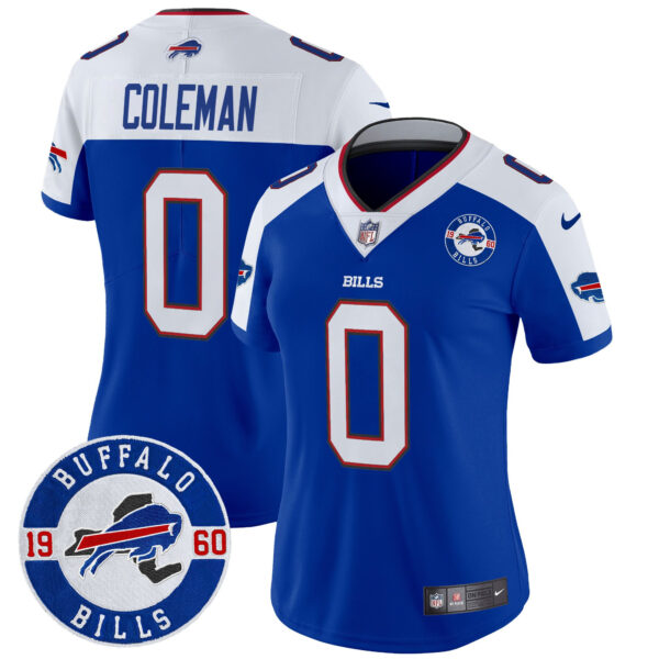 Women's Buffalo Bills 2024 Vapor Limited Jersey - Est. 1960 Patch - All Stitched - Image 14
