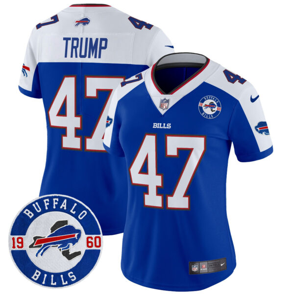 Women's Buffalo Bills 2024 Vapor Limited Jersey - Est. 1960 Patch - All Stitched - Image 16