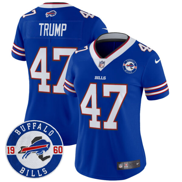 Women's Buffalo Bills 2024 Vapor Limited Jersey - Est. 1960 Patch - All Stitched - Image 24