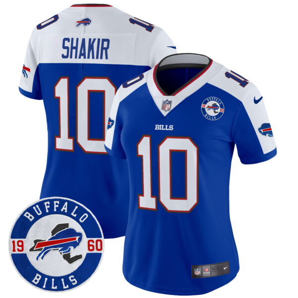 Women's Buffalo Bills 2024 Vapor Limited Jersey - Est. 1960 Patch - All Stitched - Image 15