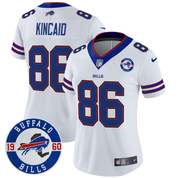 Women's Buffalo Bills 2024 Vapor Limited Jersey - Est. 1960 Patch - All Stitched - Image 37