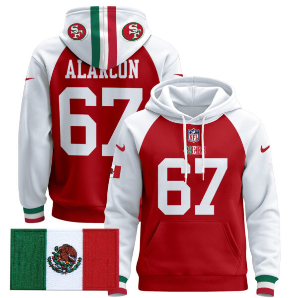 Men's 49ers Mexico 2024 Pullover Hoodie - All Stitched - Image 59