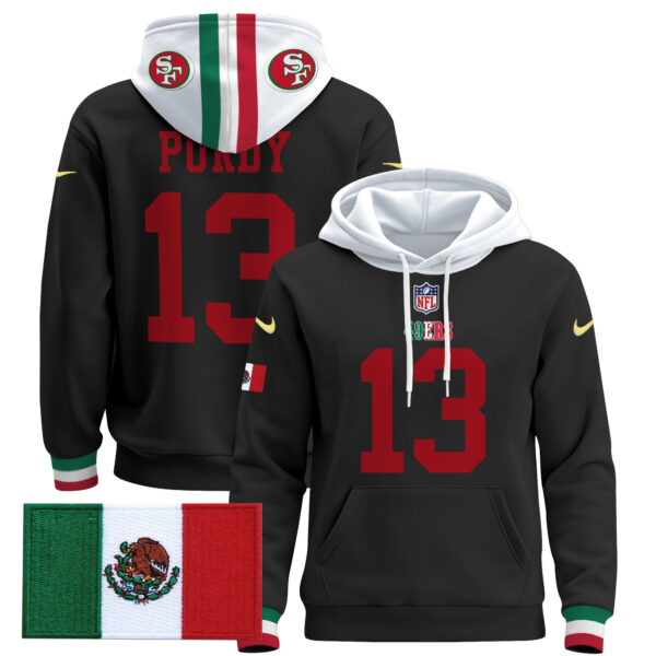 Men's 49ers Mexico 2024 Pullover Hoodie - All Stitched - Image 28