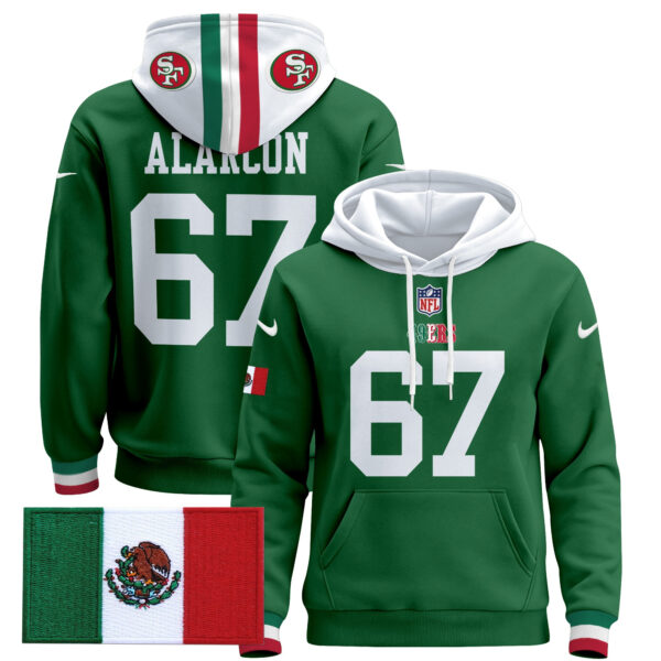 Men's 49ers Mexico 2024 Pullover Hoodie - All Stitched - Image 47
