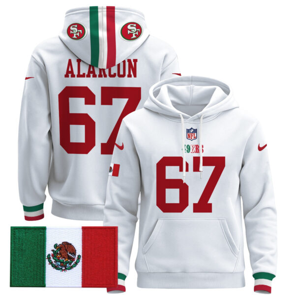 Men's 49ers Mexico 2024 Pullover Hoodie - All Stitched - Image 11