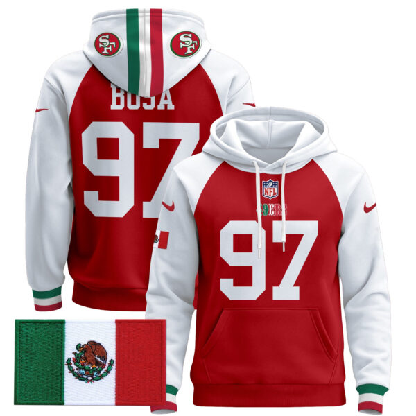 Men's 49ers Mexico 2024 Pullover Hoodie - All Stitched - Image 55