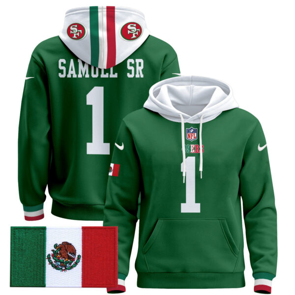 Men's 49ers Mexico 2024 Pullover Hoodie - All Stitched - Image 39