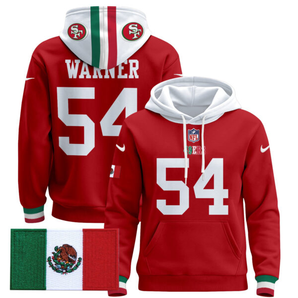 Men's 49ers Mexico 2024 Pullover Hoodie - All Stitched - Image 13