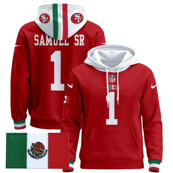 Men's 49ers Mexico 2024 Pullover Hoodie - All Stitched - Image 15