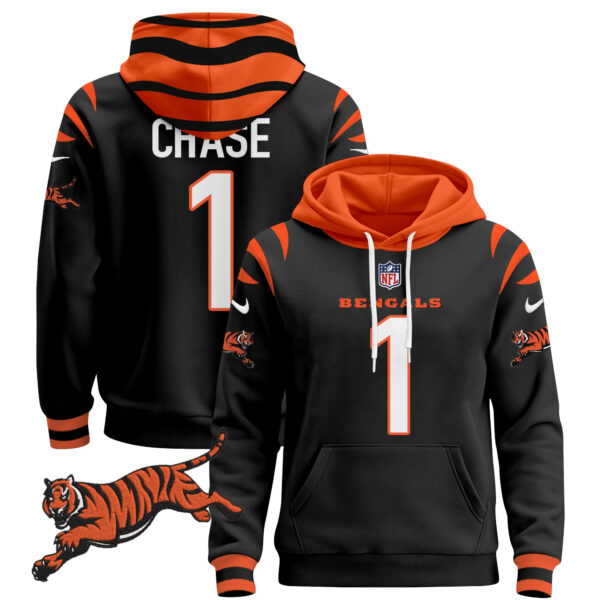 Men's Cincinnati Bengals 2024 Pullover Hoodie - All Stitched - Image 16