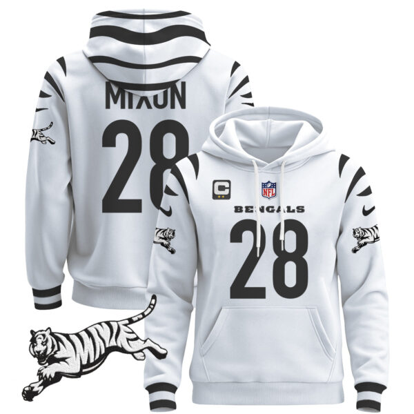 Men's Cincinnati Bengals 2024 Pullover Hoodie - All Stitched - Image 11