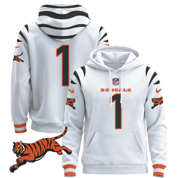 Men's Cincinnati Bengals 2024 Pullover Hoodie - All Stitched - Image 7