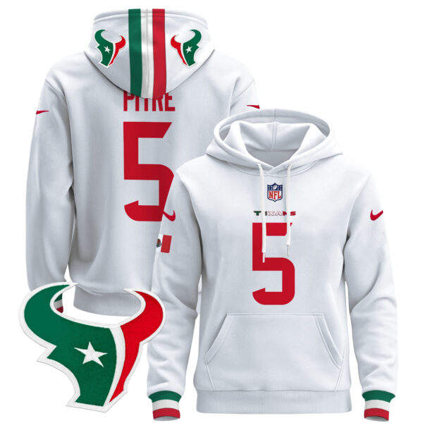 Men's Houston Texans Mexico 2024 Pullover Hoodie - All Stitched - Image 8