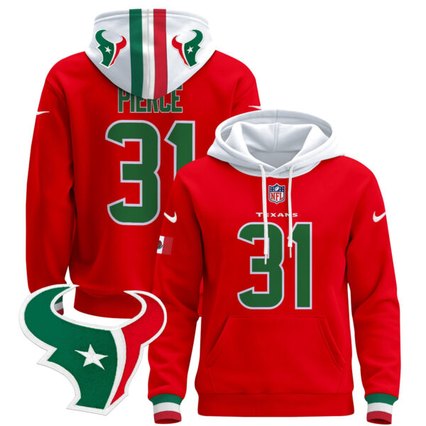 Men's Houston Texans Mexico 2024 Pullover Hoodie - All Stitched - Image 15