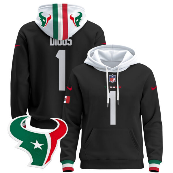 Men's Houston Texans Mexico 2024 Pullover Hoodie - All Stitched - Image 20