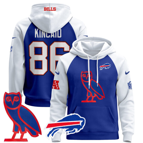 Men's Buffalo Bills OVO 2024 Pullover Hoodie - All Stitched - Image 37