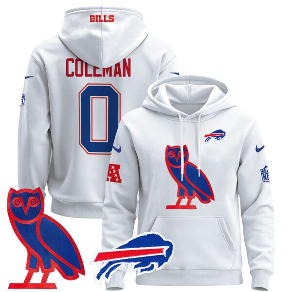 Men's Buffalo Bills OVO 2024 Pullover Hoodie - All Stitched - Image 22