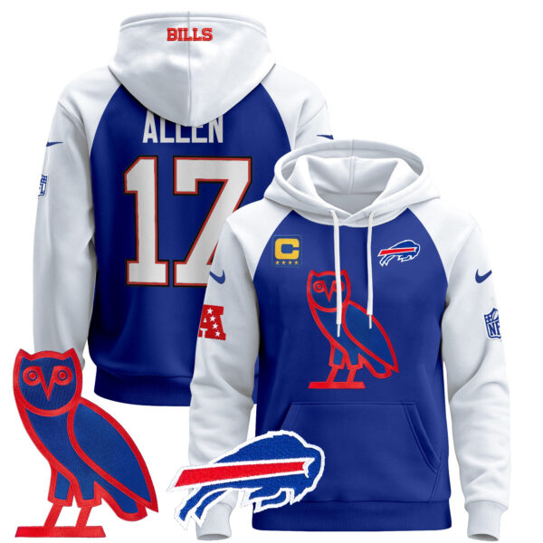 Men's Buffalo Bills OVO 2024 Pullover Hoodie - All Stitched - Image 33