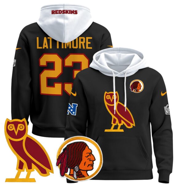 Men's Washington Redskins OVO 2024 Pullover Hoodie - All Stitched - Image 26