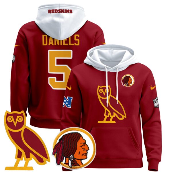 Men's Washington Redskins OVO 2024 Pullover Hoodie - All Stitched - Image 28