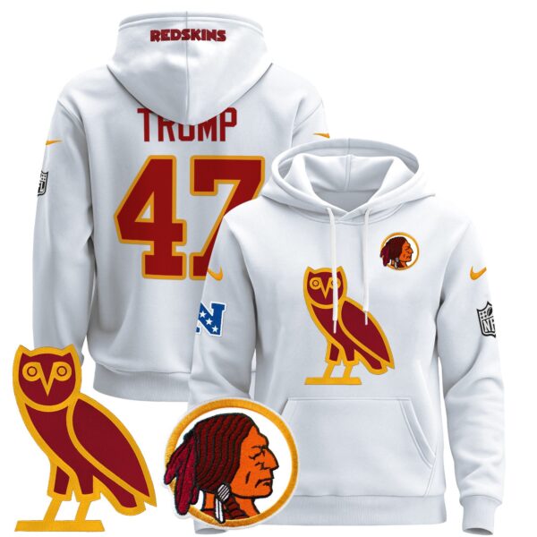 Men's Washington Redskins OVO 2024 Pullover Hoodie - All Stitched - Image 45
