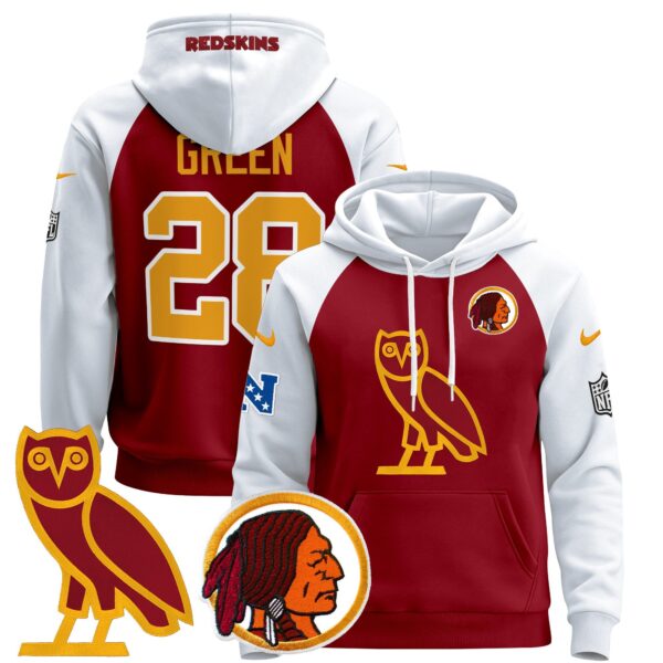 Men's Washington Redskins OVO 2024 Pullover Hoodie - All Stitched - Image 7
