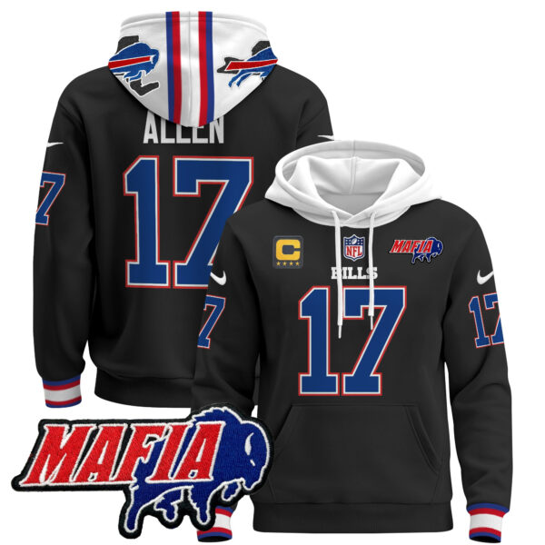 Men's Buffalo Bills 2024 Bills Mafia Patch Pullover Hoodie - All Stitched - Image 22