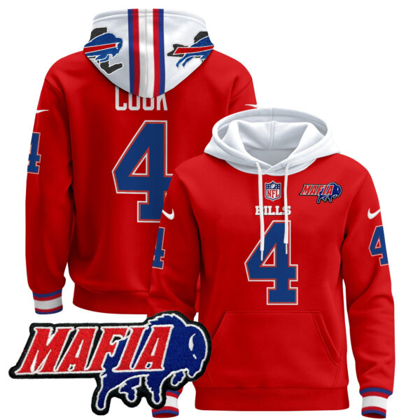 Men's Buffalo Bills 2024 Bills Mafia Patch Pullover Hoodie - All Stitched - Image 9