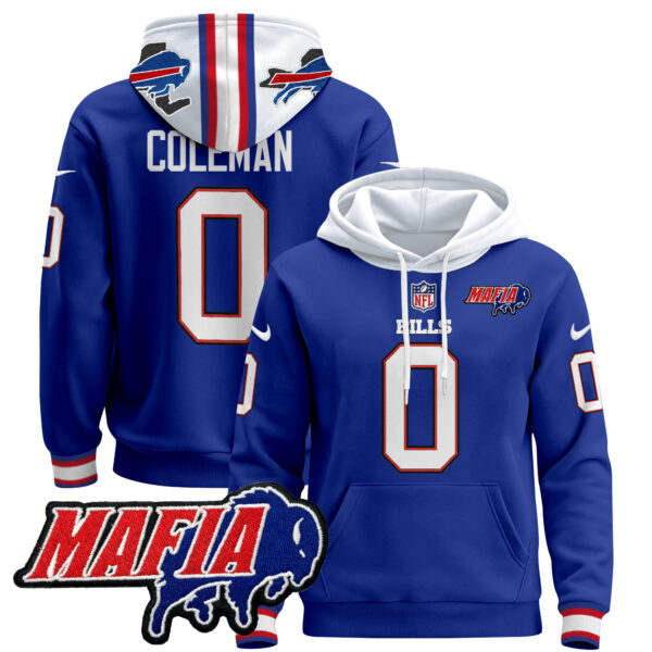 Men's Buffalo Bills 2024 Bills Mafia Patch Pullover Hoodie - All Stitched - Image 6