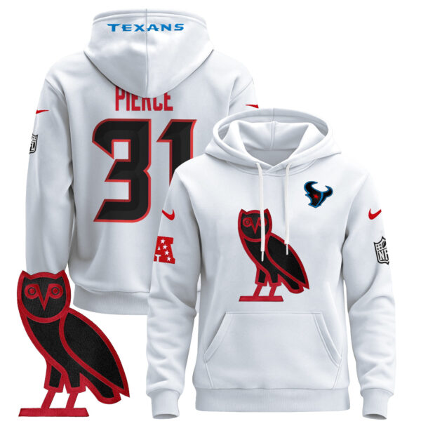 Men's Houston Texans OVO 2024 Pullover Hoodie - All Stitched - Image 46