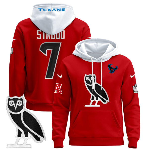 Men's Houston Texans OVO 2024 Pullover Hoodie - All Stitched - Image 31
