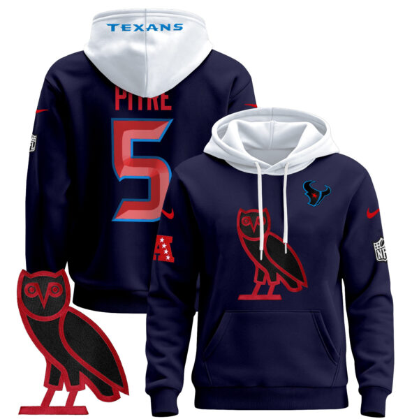 Men's Houston Texans OVO 2024 Pullover Hoodie - All Stitched - Image 18