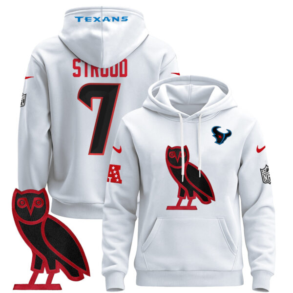 Men's Houston Texans OVO 2024 Pullover Hoodie - All Stitched - Image 41