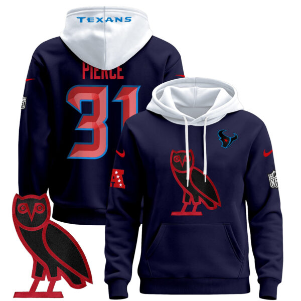 Men's Houston Texans OVO 2024 Pullover Hoodie - All Stitched - Image 16