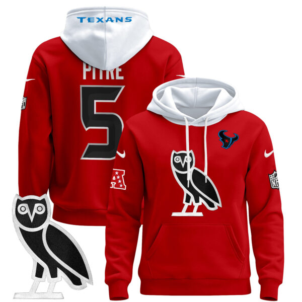 Men's Houston Texans OVO 2024 Pullover Hoodie - All Stitched - Image 38
