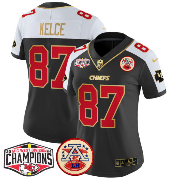 Women's Chiefs 2024 AFC West Division Champions Patch Vapor Limited Jersey - All Stitched - Image 2