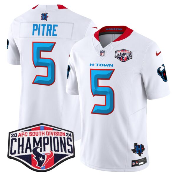 Men's Houston Texans 2024 AFC South Division Champions Patch Vapor Limited Jersey - All Stitched - Image 52