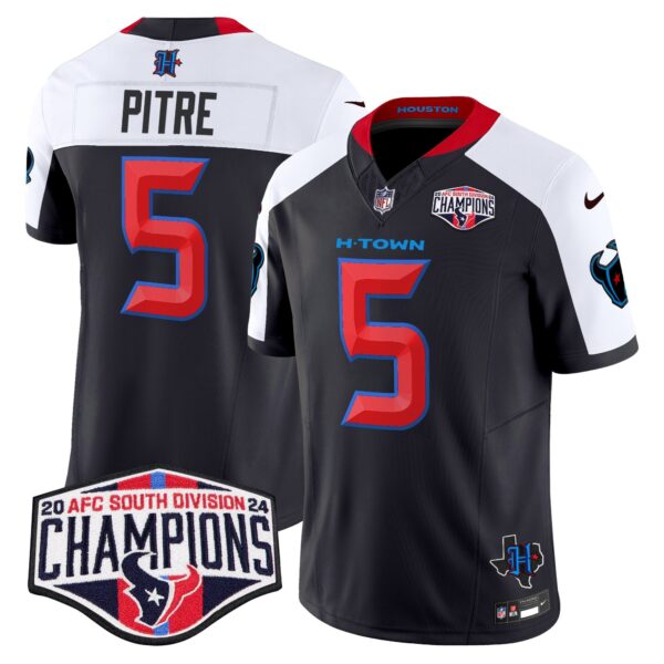 Men's Houston Texans 2024 AFC South Division Champions Patch Vapor Limited Jersey - All Stitched - Image 34