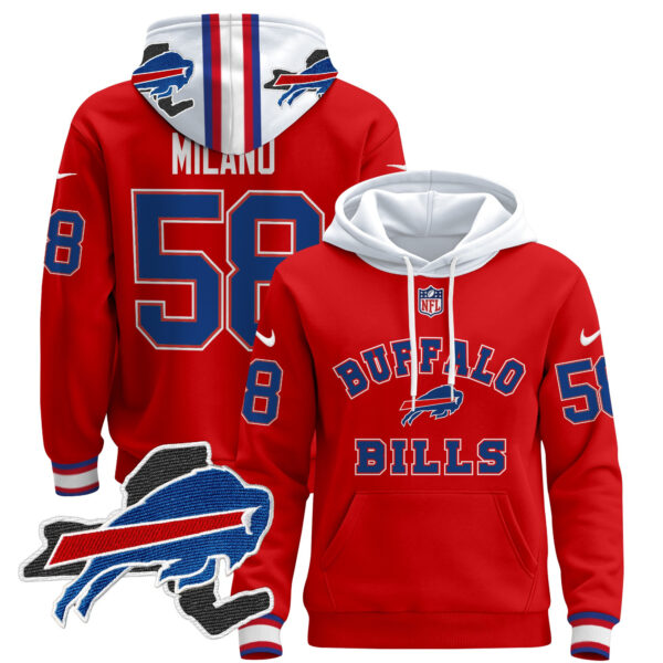 Men's Buffalo Bills 2024 Pullover Hoodie V4 - All Stitched - Image 11